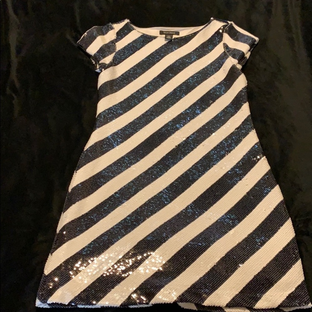 Black & White Sequin Dress